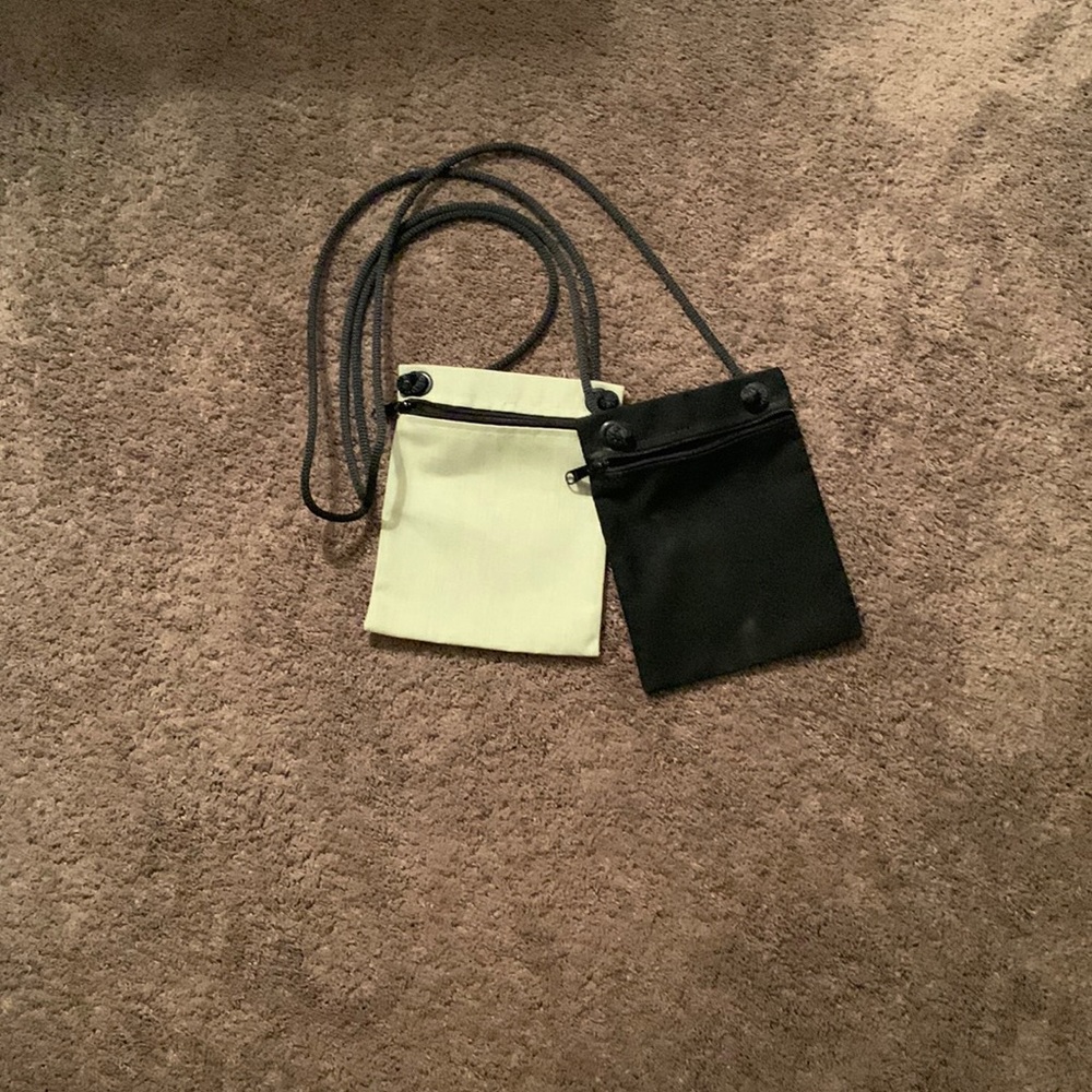 Canvas cross body casual bags 12 in high great for beach or carry a wallet